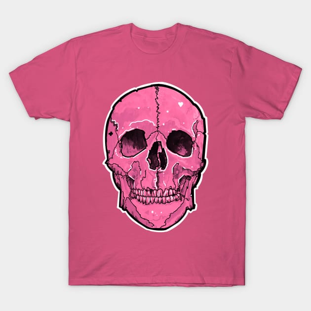 pretty pink skull T-Shirt by weilertsen